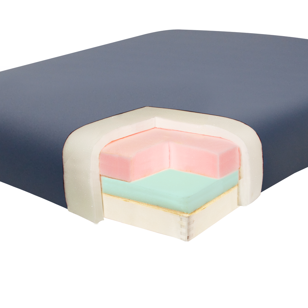 Schuim, traagschuim, bekleding, Master Massage, massagetafel,
