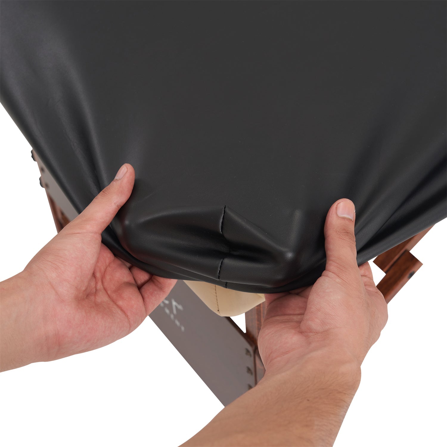 Master Massage afneembare oliebestendige beschermhoes van PU-leer voor massagetafel, koningsblauw