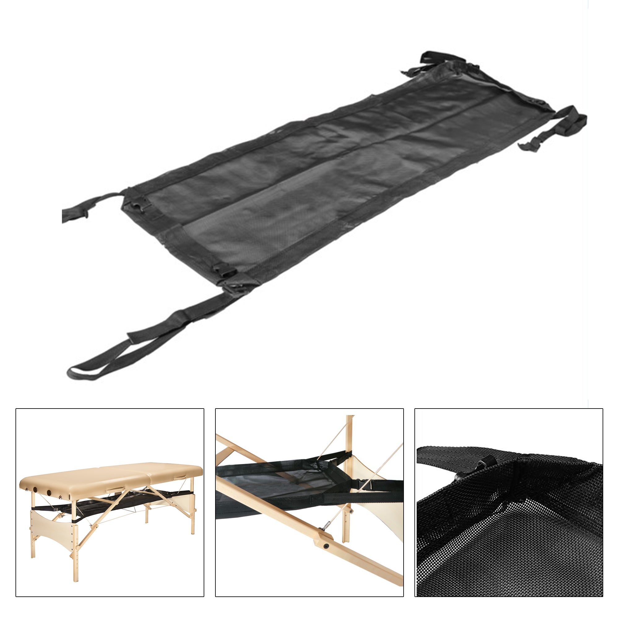 Master Massage hangmat voor aan het massagetafelframe voor meer opbergruimte voor kussens, doeken en accessoires (massagetafel niet inbegrepen)