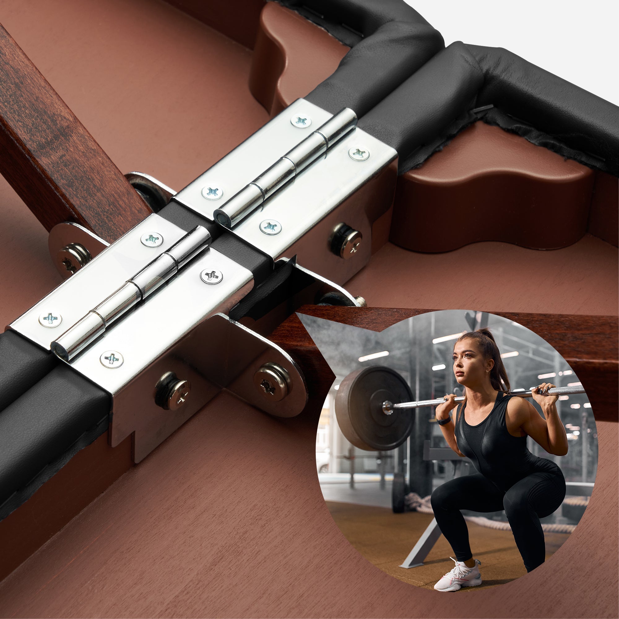 Master Massage 71cm NewPort™ mobiele massagetafel met sfeerverlichtingspakket, inklapbaar houten onderstel - koningsblauw
