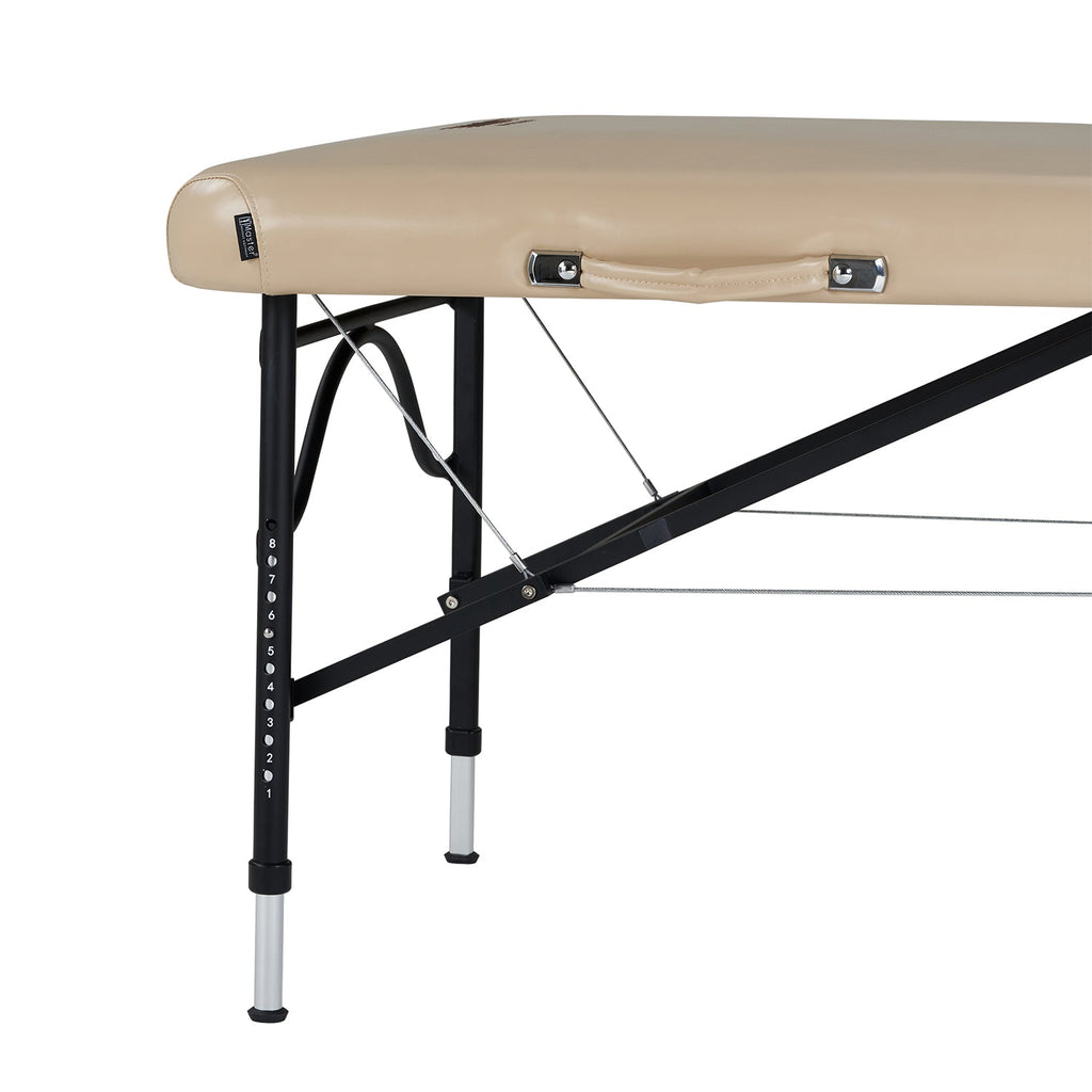 Master Massage 76cm ProAir™ mobiele massagetafel met NanoSkin™ en inklapbaar aluminium frame - beige