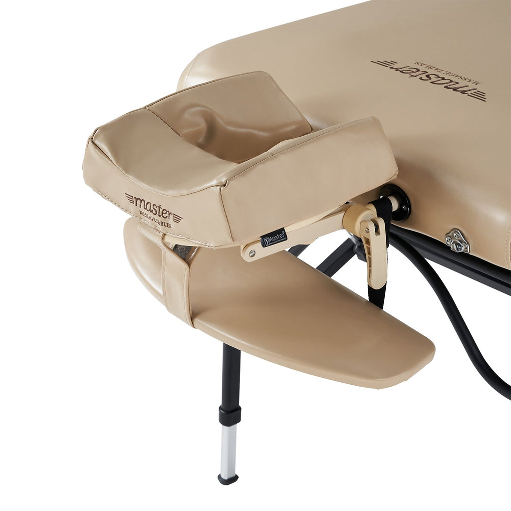 Master Massage 76cm ProAir™ mobiele massagetafel met NanoSkin™ en inklapbaar aluminium frame - beige