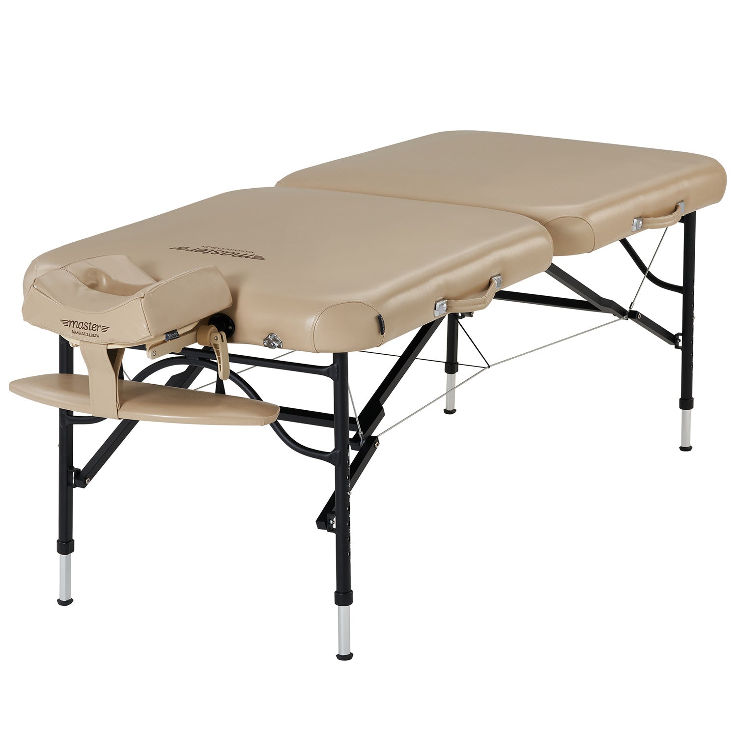 Master Massage 76cm ProAir™ mobiele massagetafel met NanoSkin™ en inklapbaar aluminium frame - beige