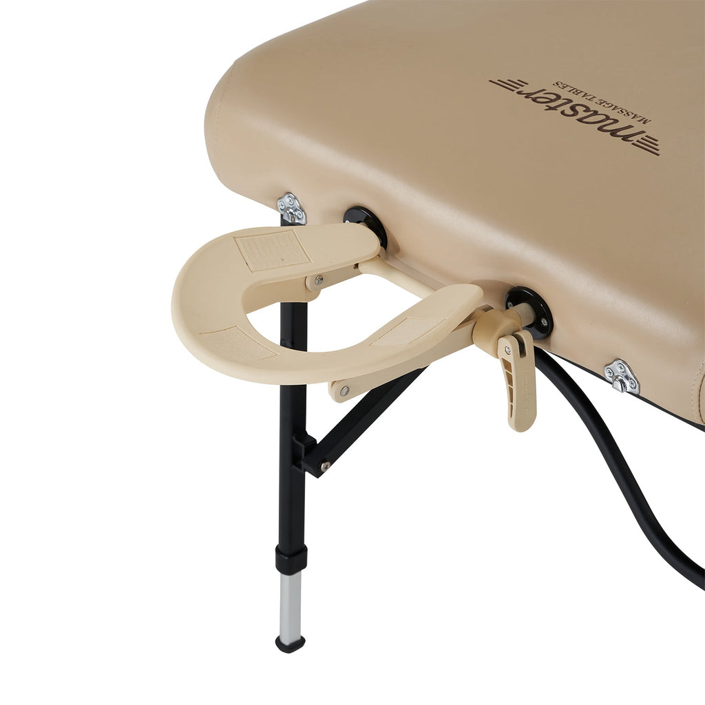 Master Massage 76cm ProAir™ mobiele massagetafel met NanoSkin™ en inklapbaar aluminium frame - beige