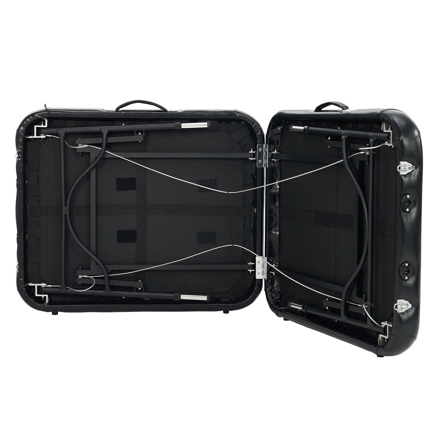 Master Massage 76cm Stratomaster™ mobiele massagetafel met NanoSkin™ en inklapbaar aluminium frame - zwart