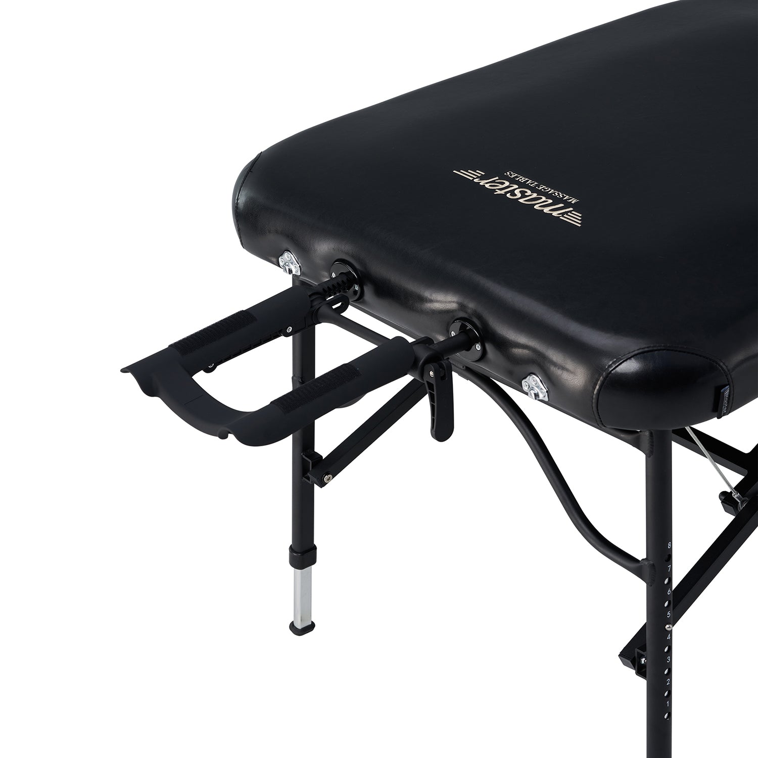 Master Massage 76cm Stratomaster™ mobiele massagetafel met NanoSkin™ en inklapbaar aluminium frame - zwart