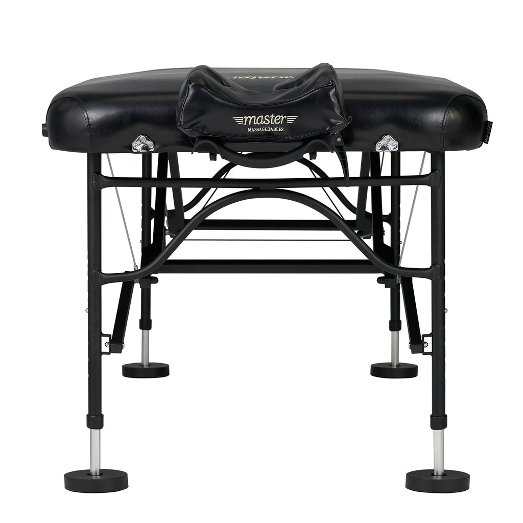 Master Massage 76cm Stratomaster™ mobiele massagetafel met NanoSkin™ en inklapbaar aluminium frame - zwart