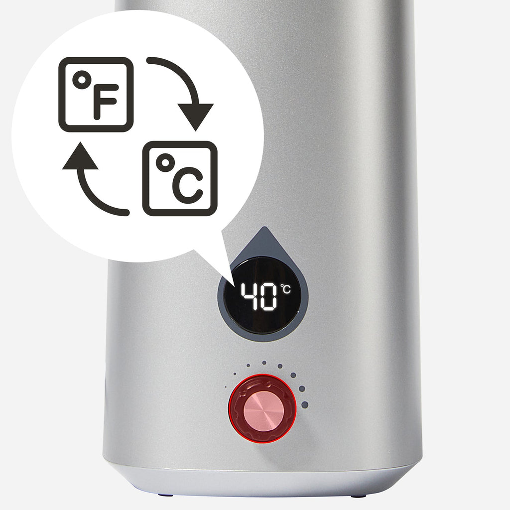 Master Massage Gen-II olieflessenwarmer met temperatuurregelaar en led-display voor massageolie en lotion incl. doseerfles