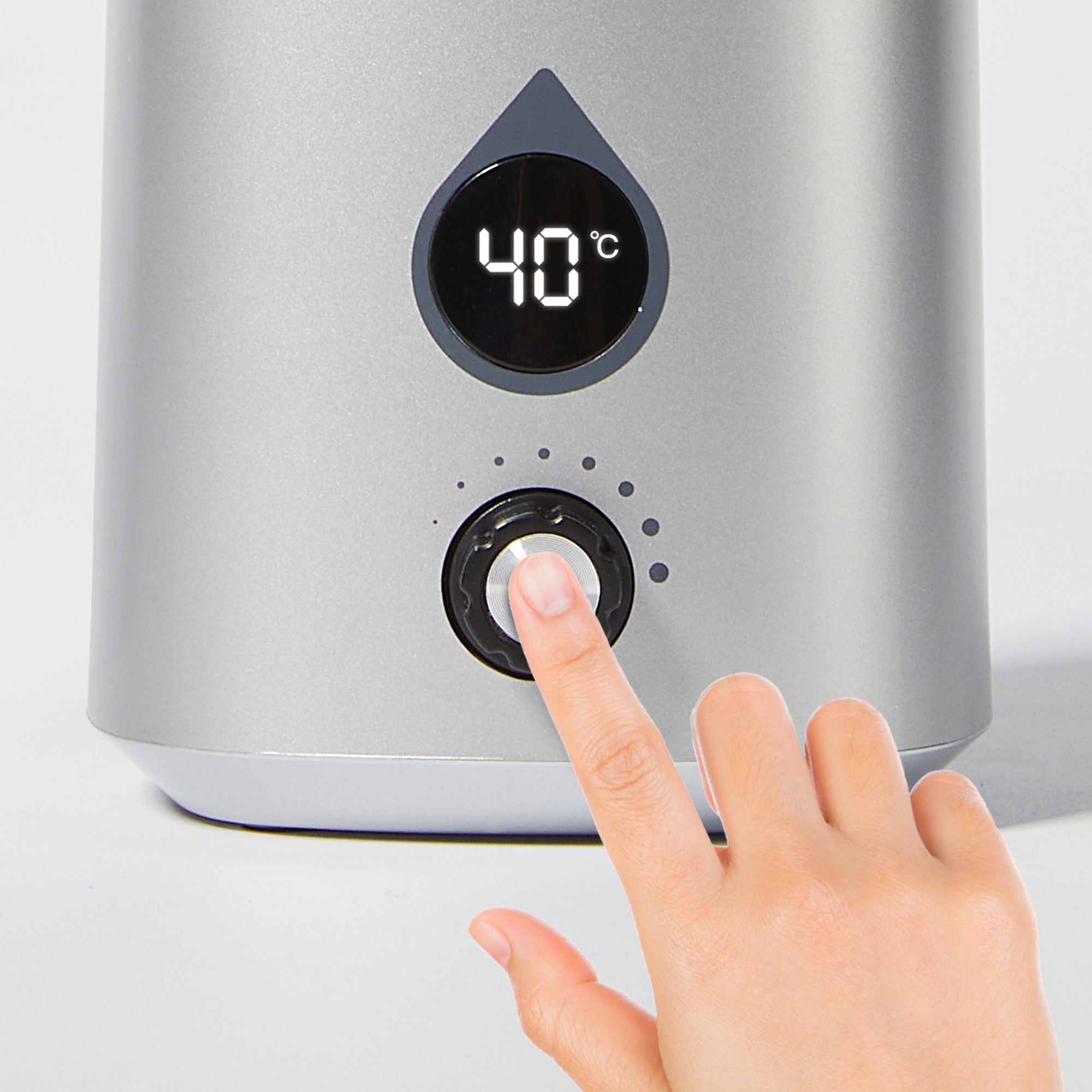 Master Massage Gen-II olieflessenwarmer met temperatuurregelaar en led-display voor massageolie en lotion incl. doseerfles