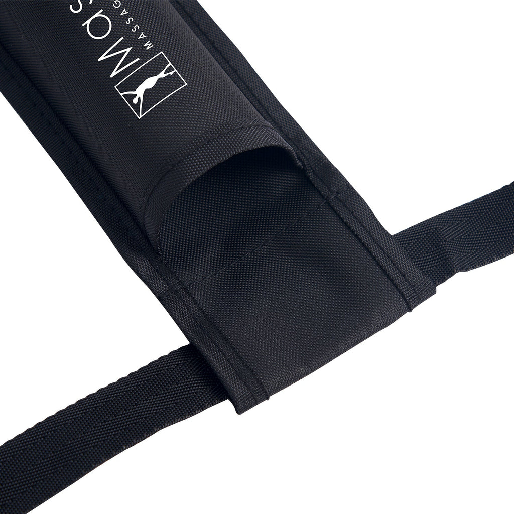 Master Massage olieflessenhouder, olieholster heuptas voor dubbele fles, incl. 2 x doseerfles, ca. 250ml