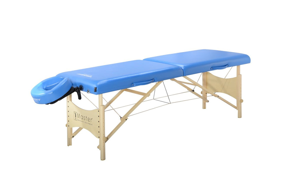 Master Massage 76cm Skyline draagbare mobiele massagetafel massagebed massagebank cosmetische behandeltafel Marina blauw