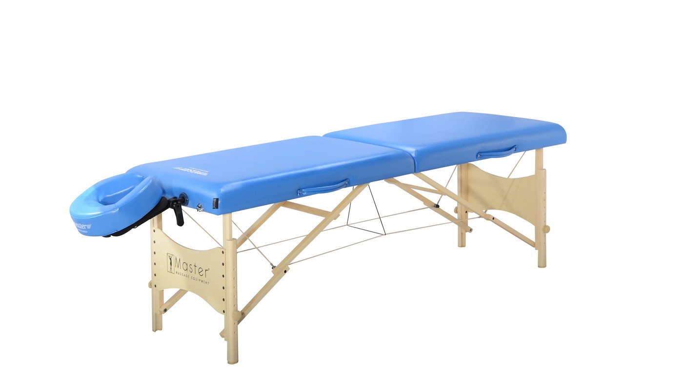 Master Massage 76cm Skyline draagbare mobiele massagetafel massagebed massagebank cosmetische behandeltafel Marina blauw