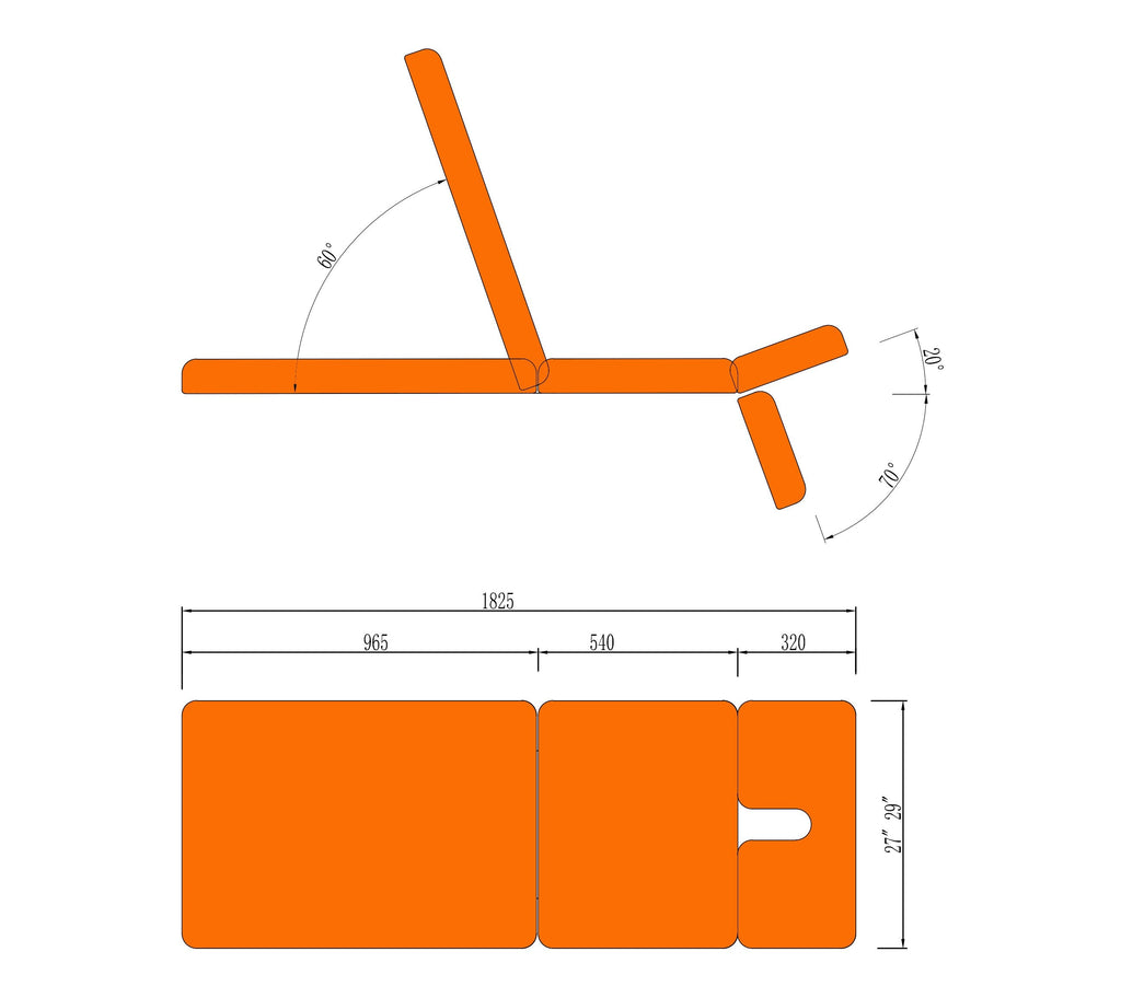 Master Massage® 74cm TheraMaster ? 3-delige elektrische behandeltafel met krachtige lift, koningsblauw