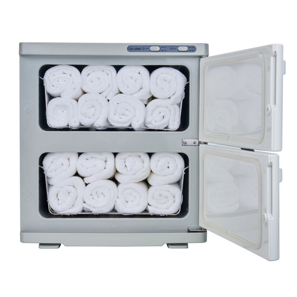 Handdoekwarmer, kompressenwarmer, UV-handdoek, handdoekkast, kapper, barbier, hotelspa, massage, warme handdoek,