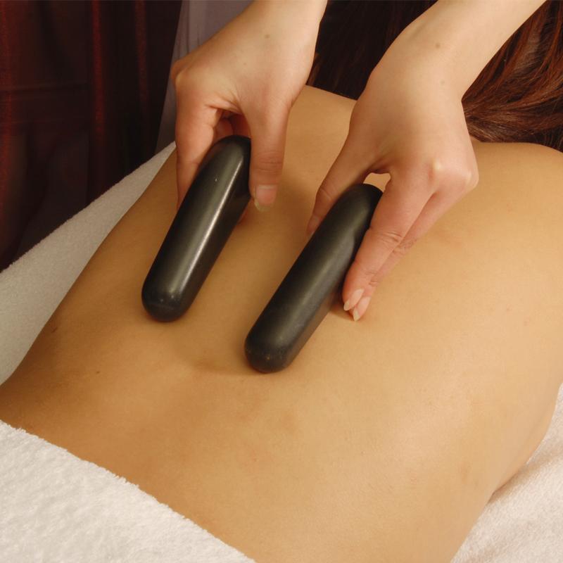 Master Massage driehoekige basaltsteen voor hotstone-massage, drukpunten en triggerpoints-hulpmiddel