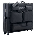 Master Massage transportkoffer met schouderriem & wielen voor massagetafels van 64cm~79cm, nylon, voor nog gemakkelijker transport - zwart