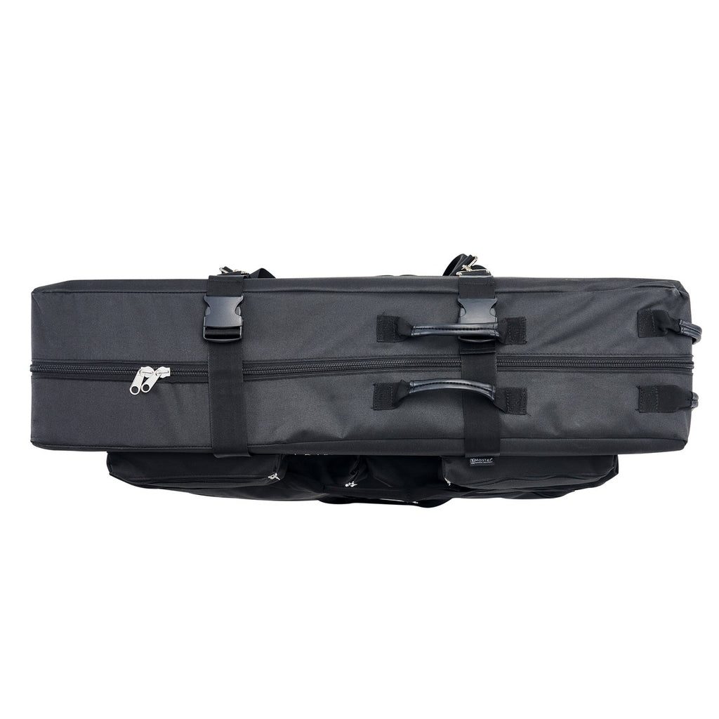 Master Massage transportkoffer met schouderriem & wielen voor massagetafels van 64cm~79cm, nylon, voor nog gemakkelijker transport - zwart