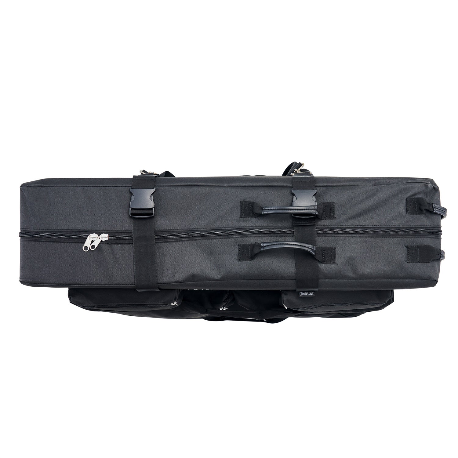 Master Massage transportkoffer met schouderriem & wielen voor massagetafels van 64cm~79cm, nylon, voor nog gemakkelijker transport - zwart