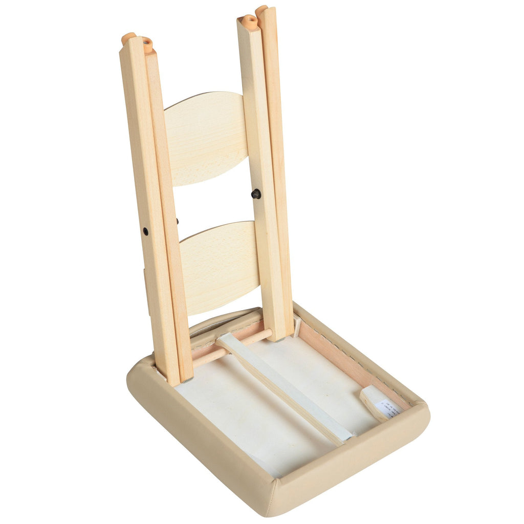 Master Massage werkkruk, opvouwbare kruk, klapstoel voor massagetafel, kruk van Amerikaans merk, crème