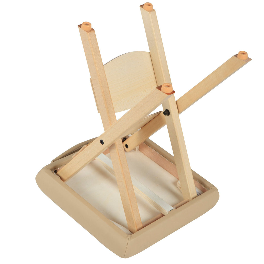 Master Massage werkkruk, opvouwbare kruk, klapstoel voor massagetafel, kruk van Amerikaans merk, crème