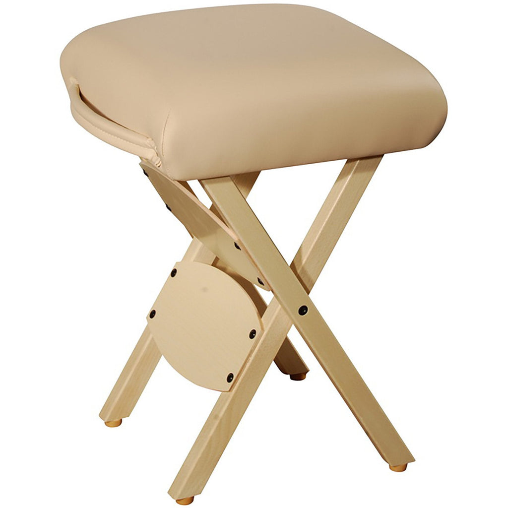 Master Massage werkkruk, opvouwbare kruk, klapstoel voor massagetafel, kruk van Amerikaans merk, crème