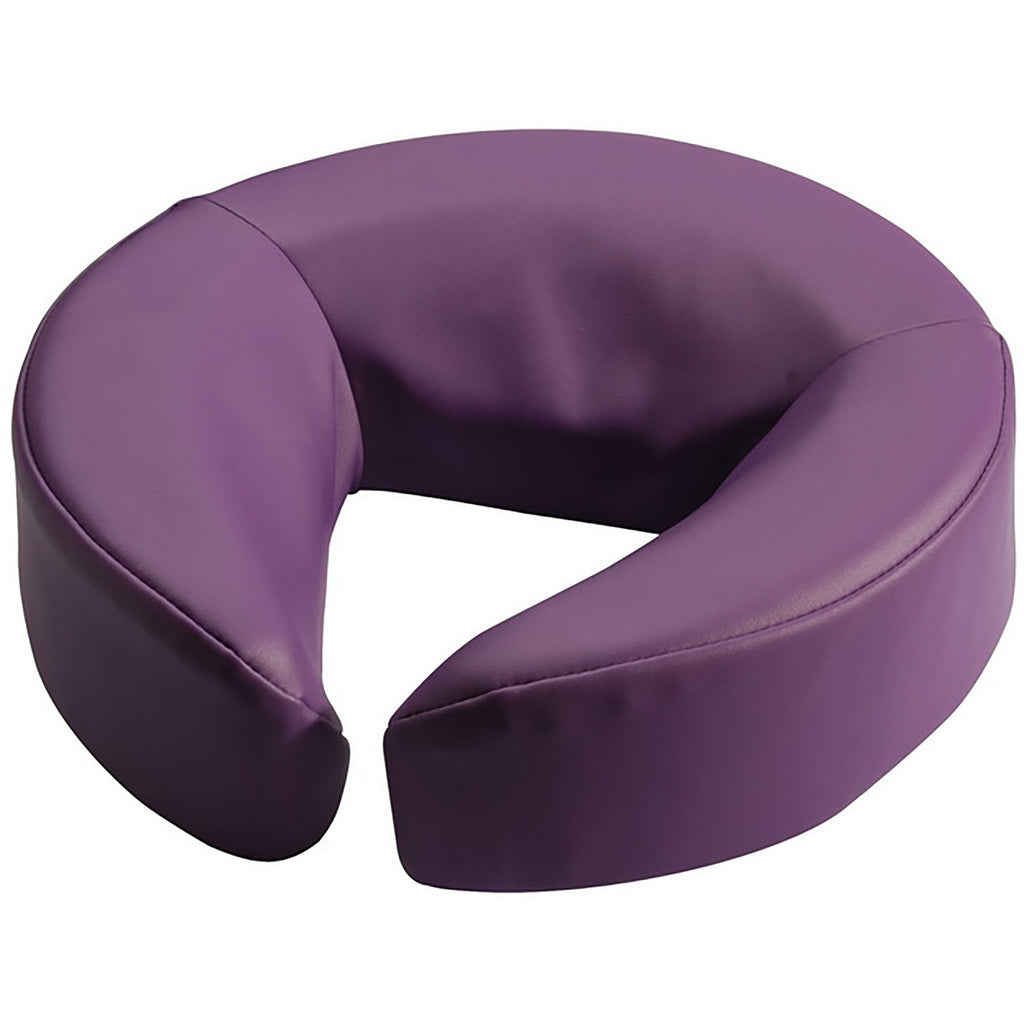 Master Massage hoofdsteun neuskussen gezichtskussen voor massagetafel, traagschuim met klittenbandsluiting - paars