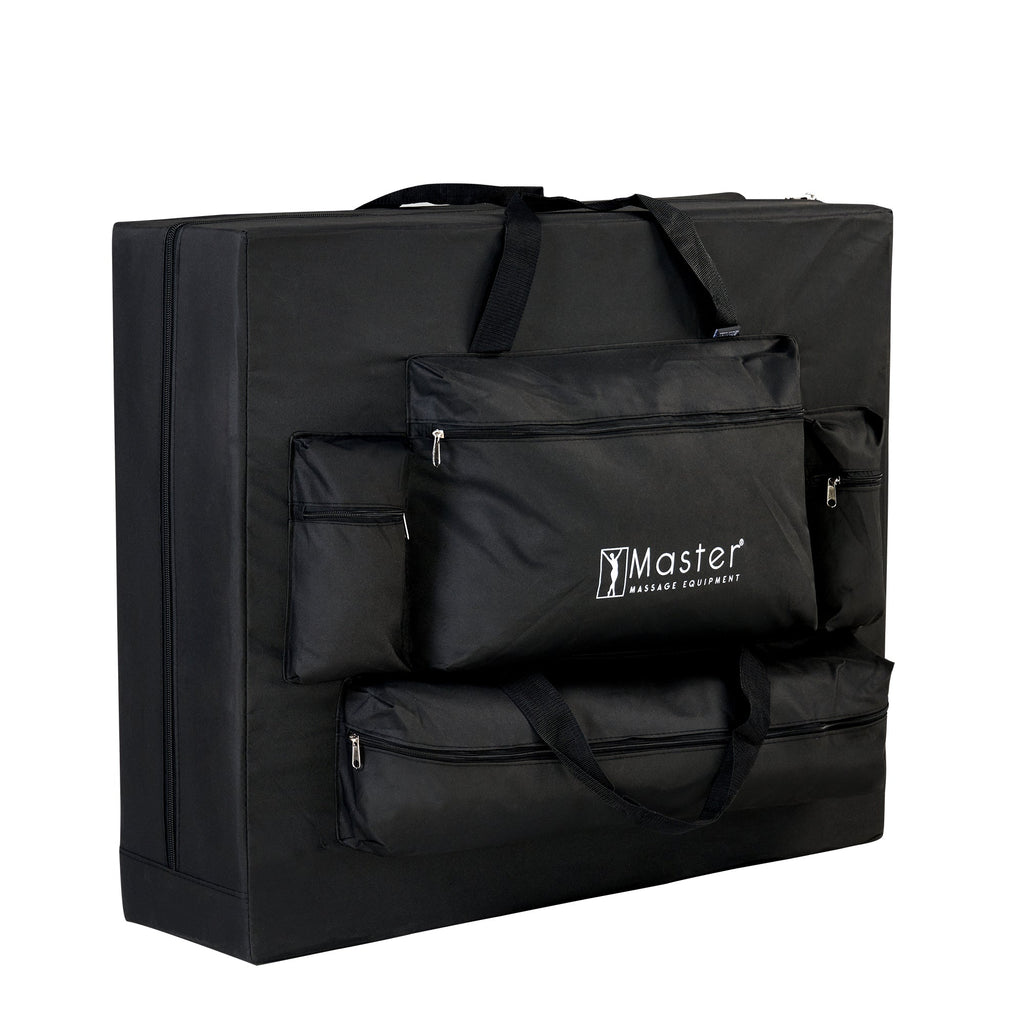 Master Massage 76cm Stratomaster™ mobiele massagetafel met NanoSkin™ en inklapbaar aluminium frame - zwart