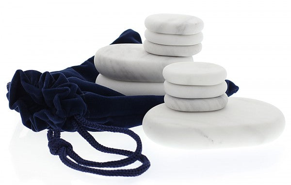 Master Massage 9-delige standaard set van marmeren koude stenen