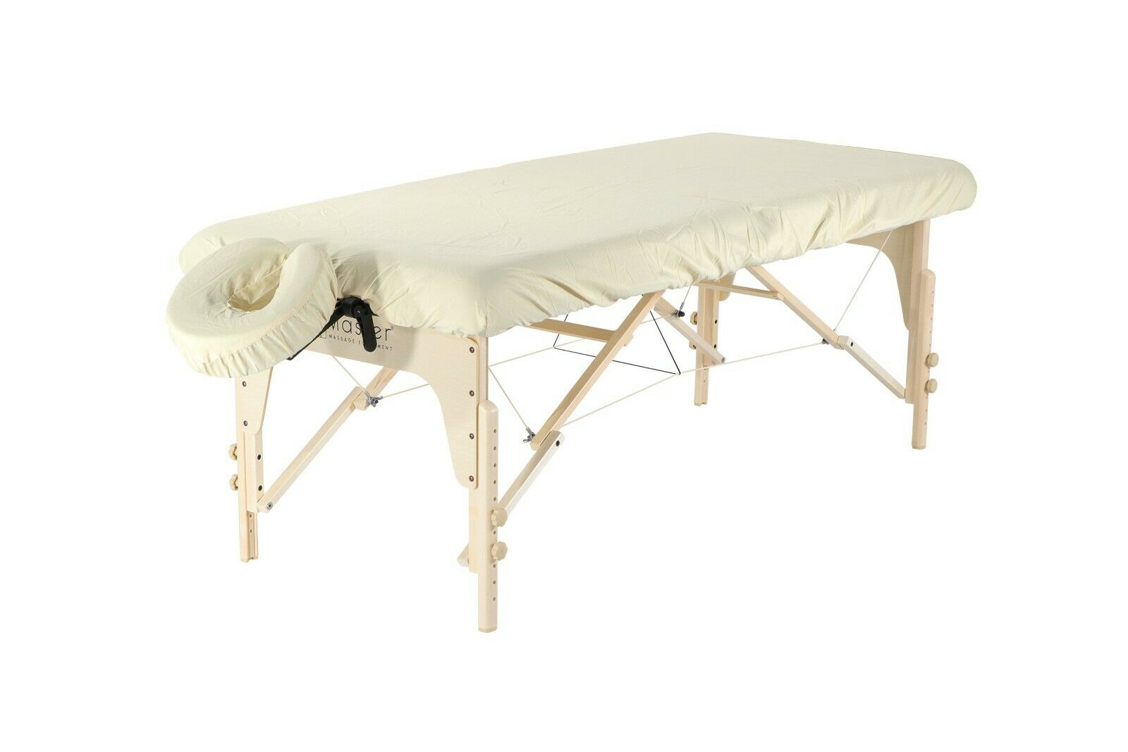 Master Massage Waardigheid & Luxe microvezel hoesenset voor massagetafel en hoofdsteun, ivoor