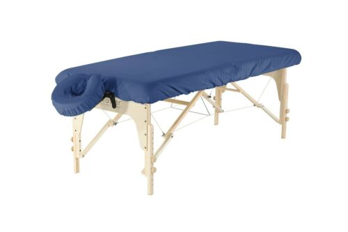 Master Massage Waardigheid & Luxe microvezel hoeslakenset voor massagetafel en hoofdsteun, blauw