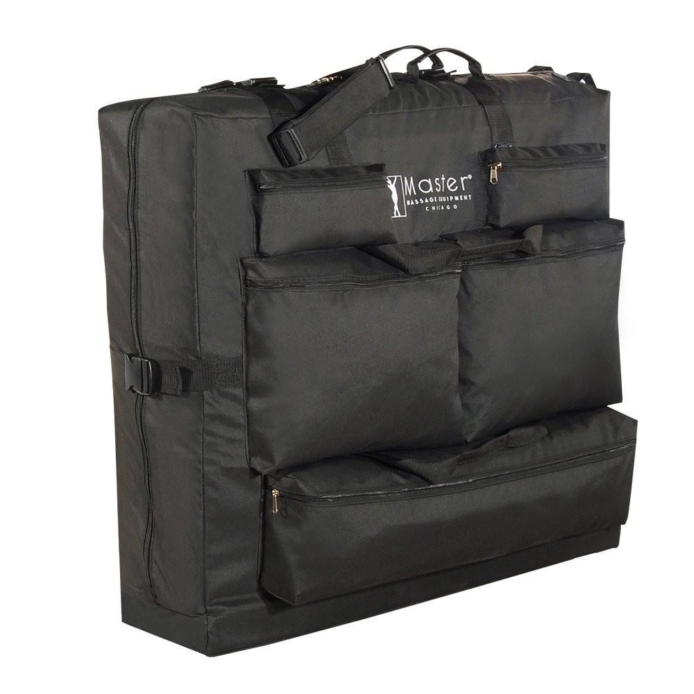 Master Massage transporttas voor massagetafels van nylonweefsel voor nog gemakkelijker vervoer zwart (zonder wielen)